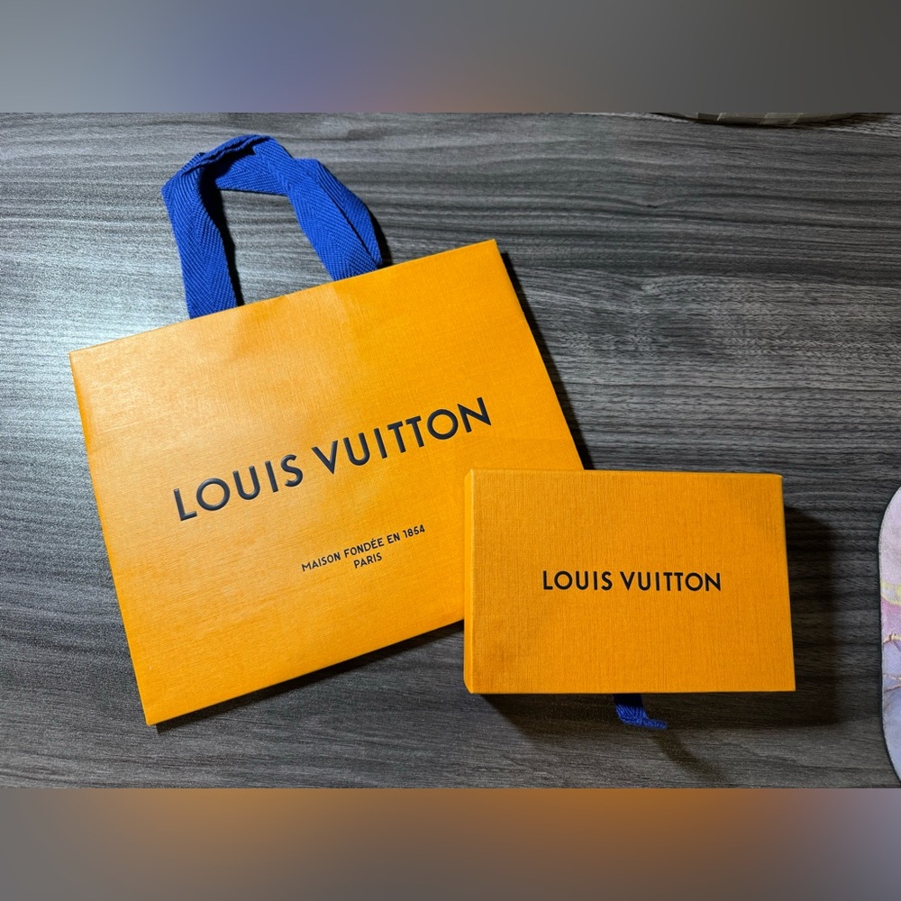 Louis Vuitton box and gift bag